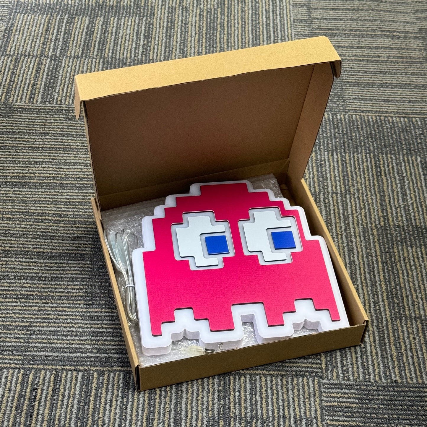 "Pac-Man Ghost" Neon Like Sign, Pac-Man Room Decor, Pac-Man Decor, Pac Man LED Sign