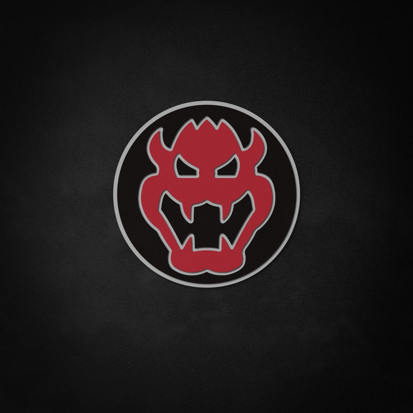 "Mario Bowser" Neon Like Sign, Mario Game Room Decor, Mario LED Sign