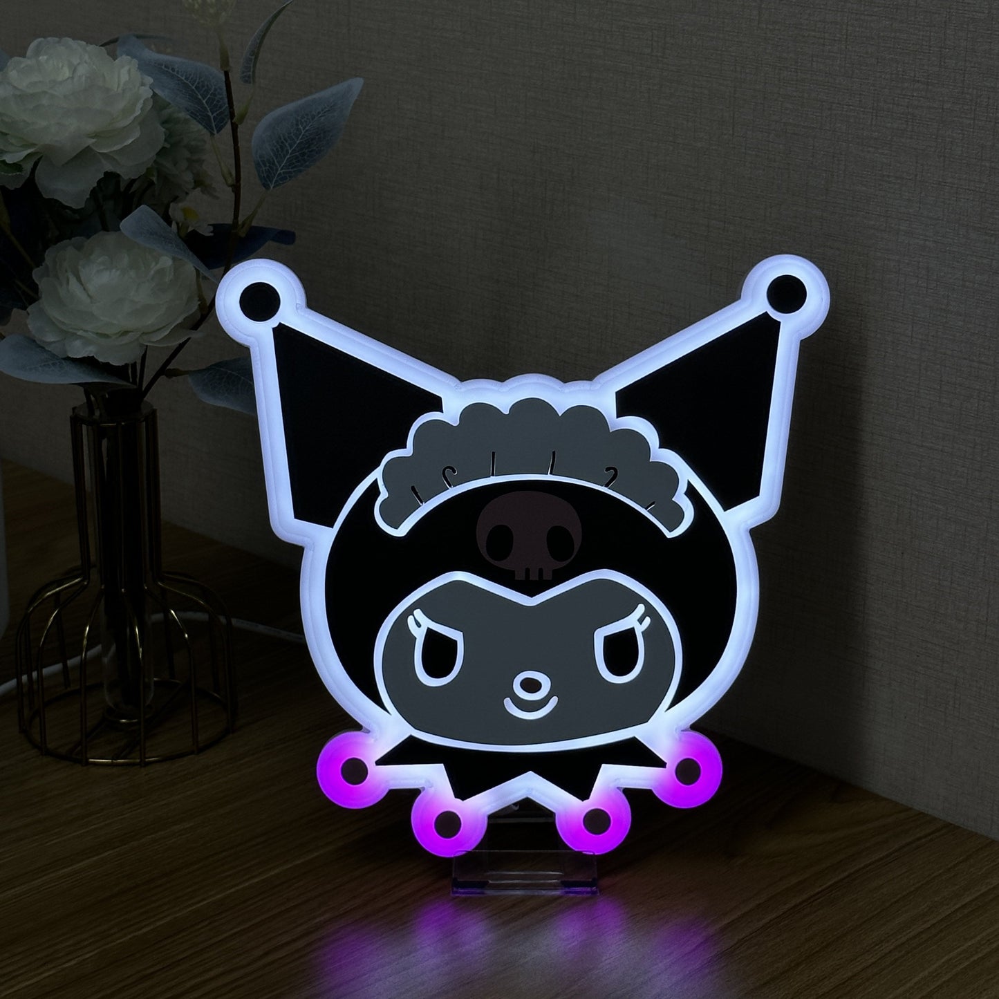 "Kuromi" Neon Schild, Kuromi LED Schild, Anime Zimmerdekor, Geschenk für Anime-Fans