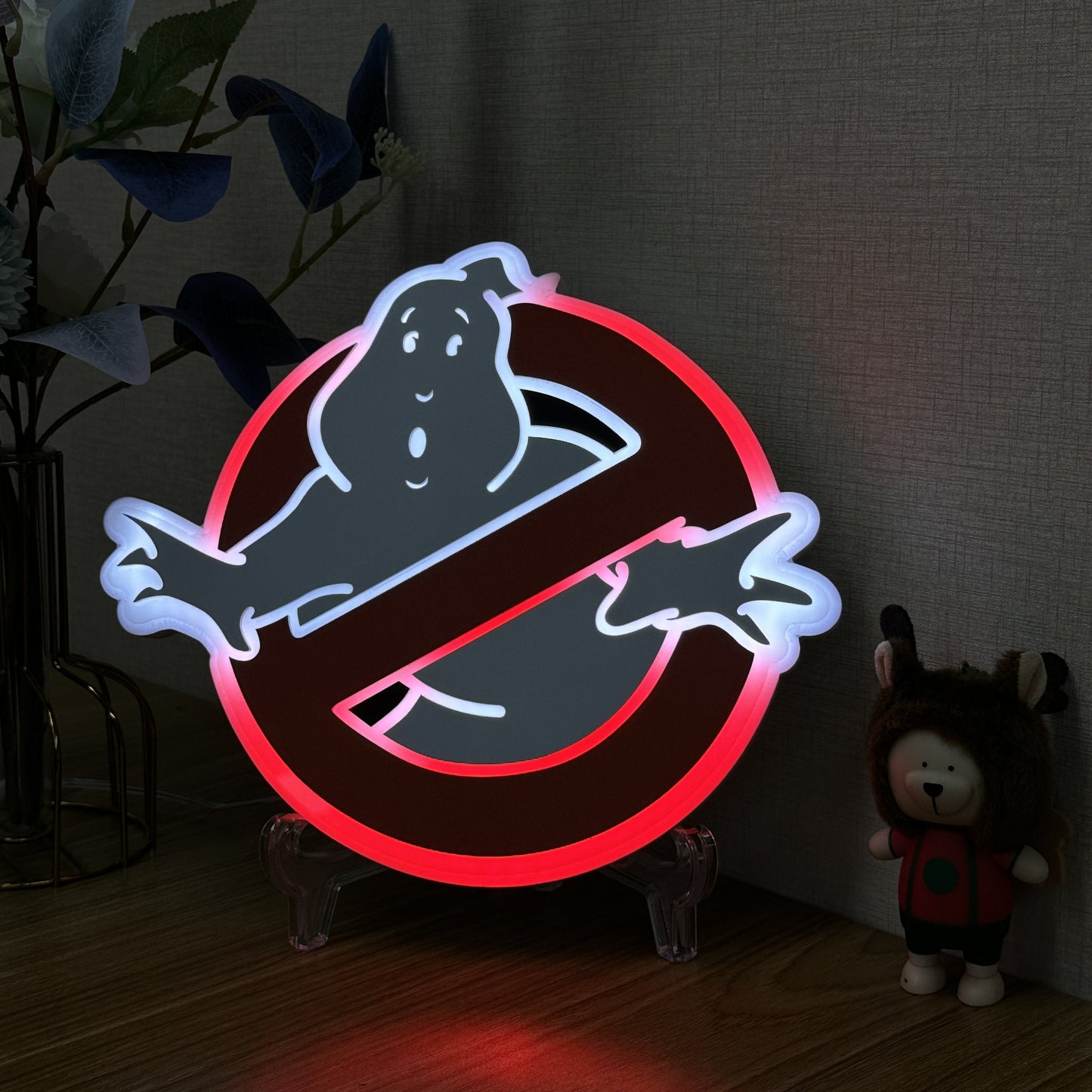 "Ghostbusters" Neon Like Sign, Ghostbusters Room Decor, Ghostbusters LED Sign