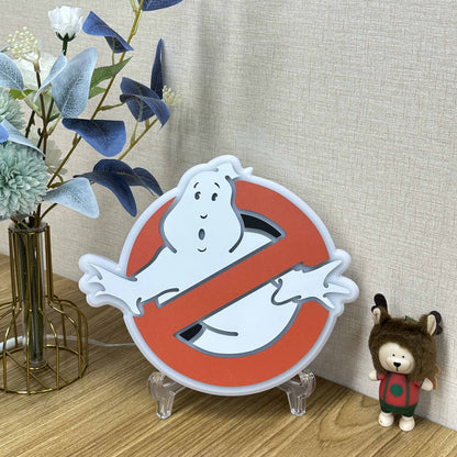 "Ghostbusters" Neon Like Sign, Ghostbusters Room Decor, Ghostbusters LED Sign