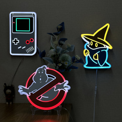 "Gameboy" Neon Like Sign, Game Room LED Sign, Game Room Wall Sign