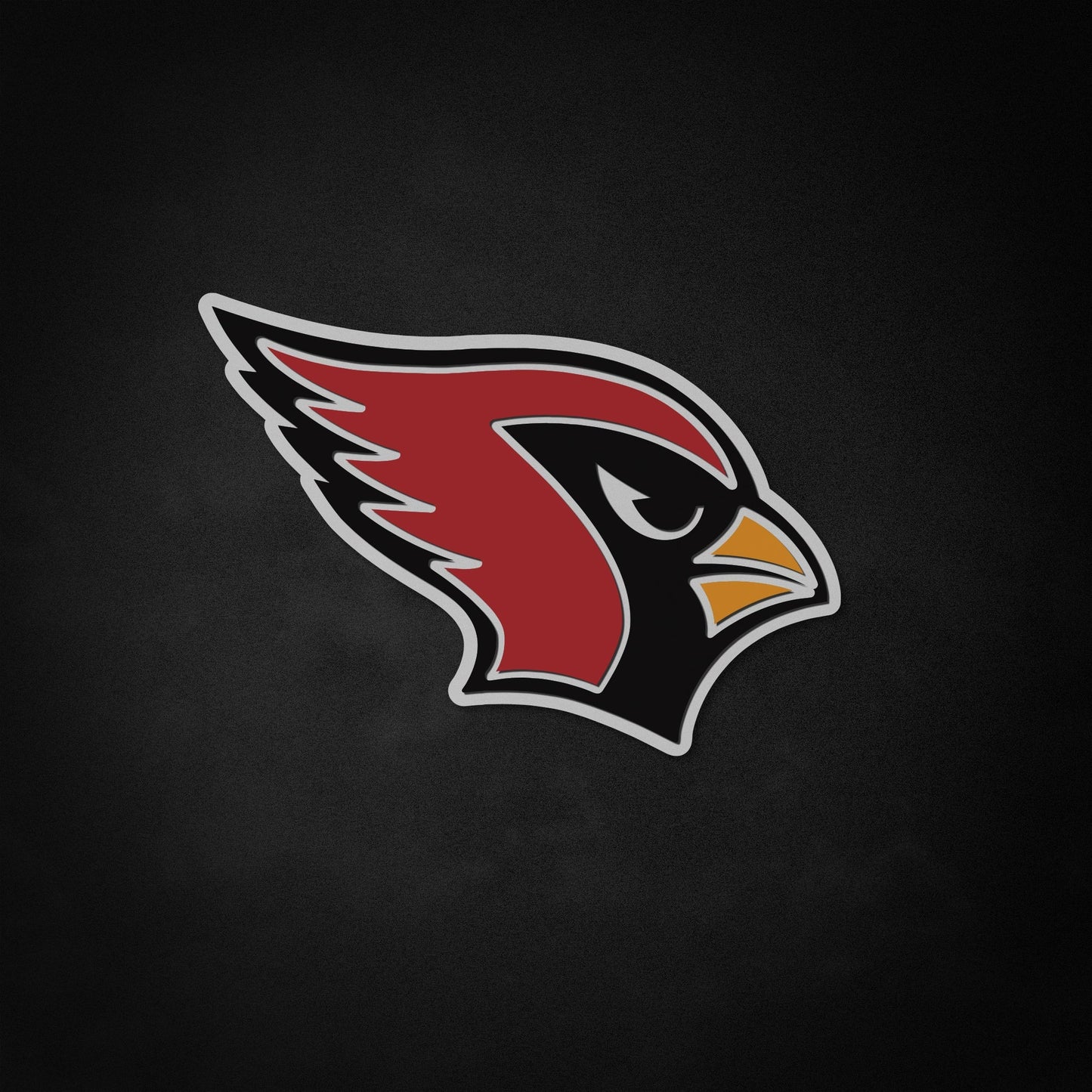 "NFL Arizona Cardinals" Neon-Like Schild, Cardinals Wandschild, Cardinals Zimmerdekoration