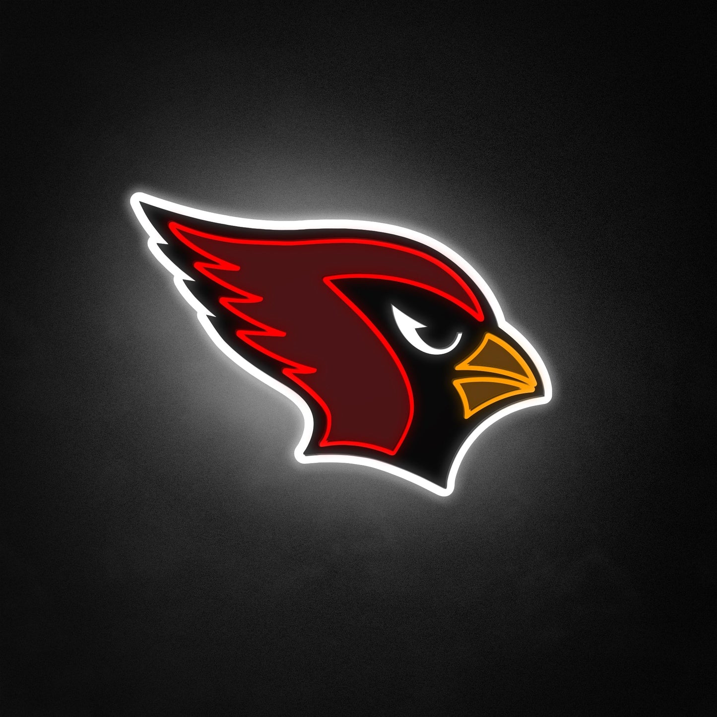 "NFL Arizona Cardinals" Neon-Like Schild, Cardinals Wandschild, Cardinals Zimmerdekoration