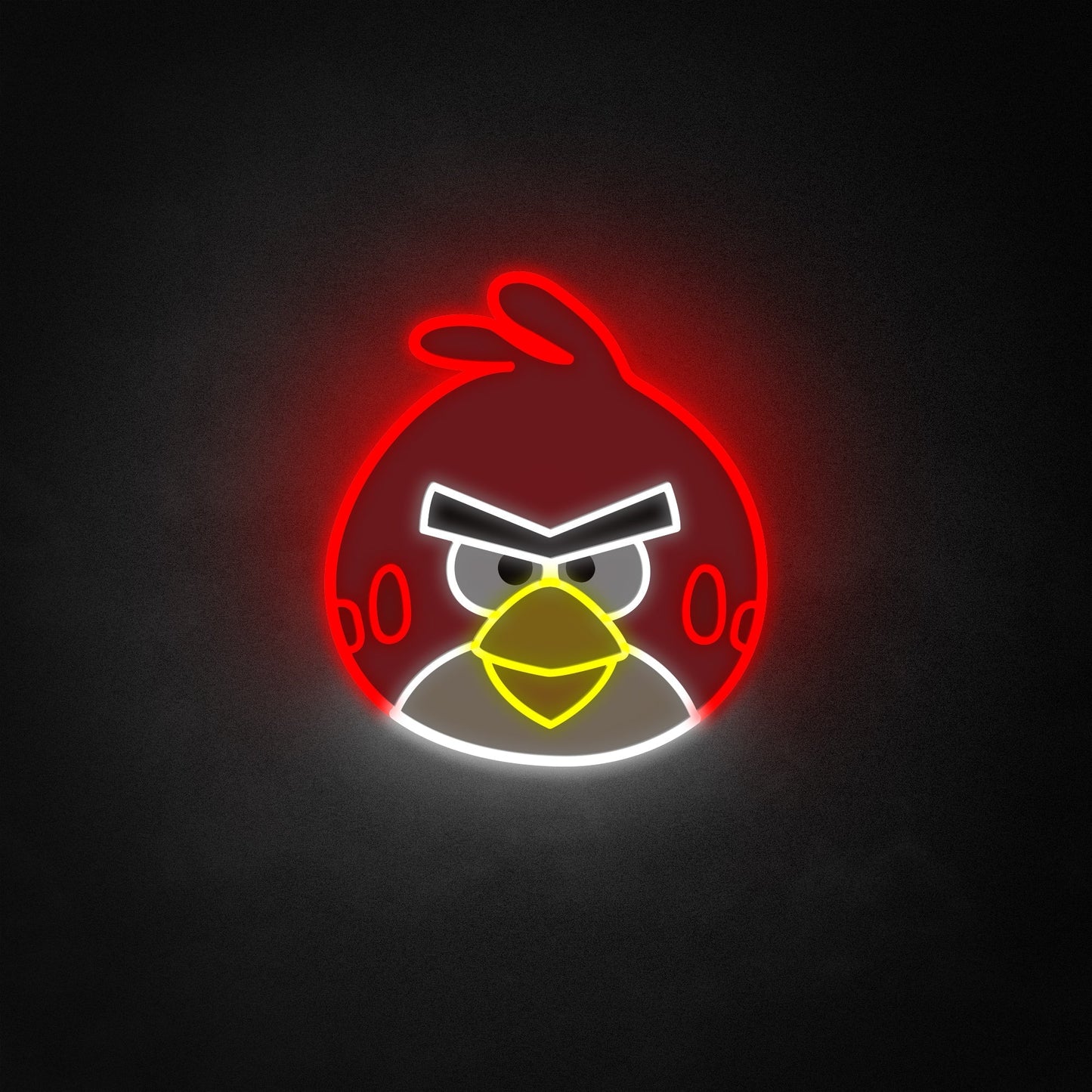 "Angry Birds" Neon-Like Schild, Spielzimmerdeko, Geschenk für Gamer