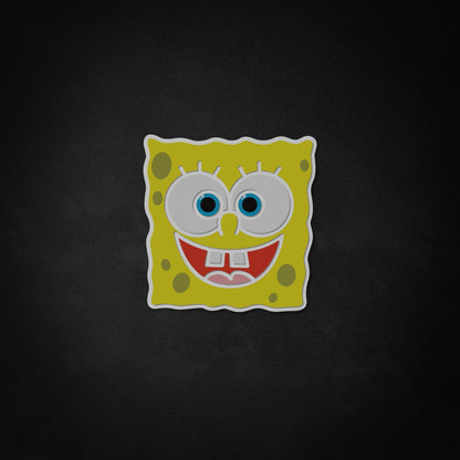 Enseigne LED "SpongeBob", décoration de chambre de dessin animé, décoration de chambre SpongeBob