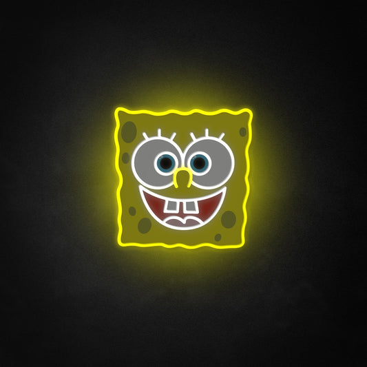 "SpongeBob" Neon Like Sign, SpongeBob Room Decor, SpongeBob LED Sign