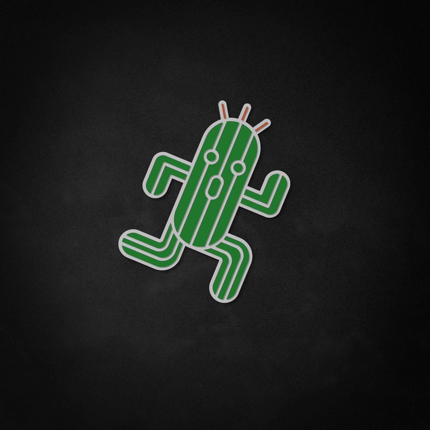 "Final Fantasy Cactuar" Neon-Like Schild, Geschenk für Gamer, Final Fantasy Wandkunst