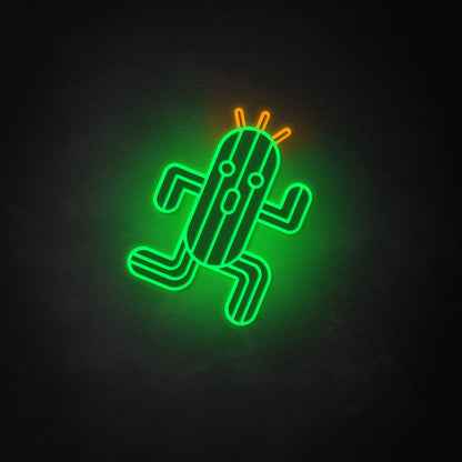 "Final Fantasy Cactuar" Neon-Like Schild, Geschenk für Gamer, Final Fantasy Wandkunst