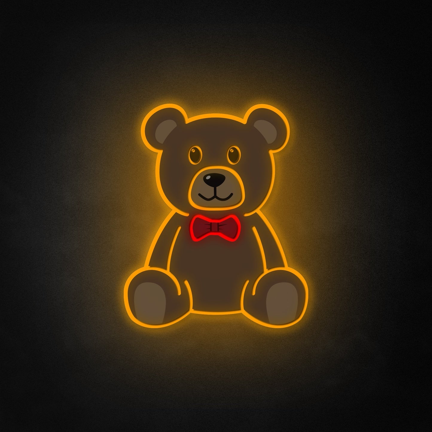 "Teddy Bear" Neon Like Sign, Teddy Bear LED Sign, Teddy Bear Wall Sign