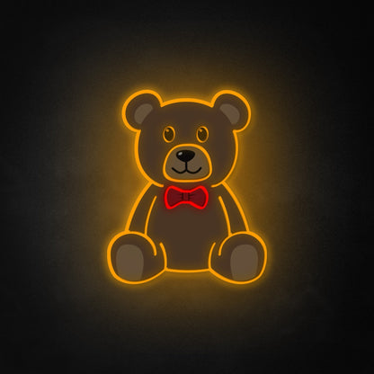 "Teddy Bear" Neon Like Sign, Teddy Bear LED Sign, Teddy Bear Wall Sign