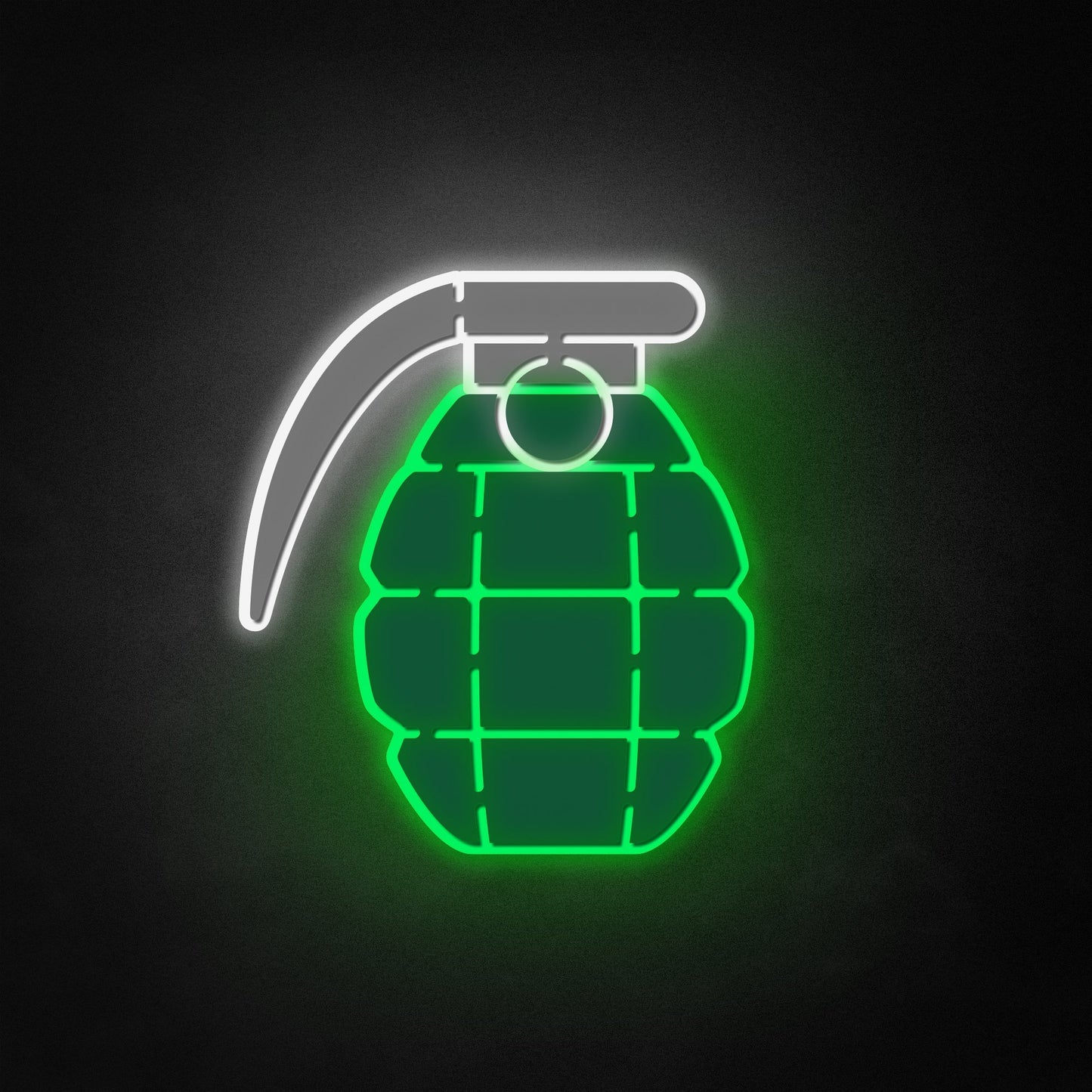 "Grenade" Neon-Like Schild, Spielzimmer-LED-Schild, Geschenk für Kinder und Spieler