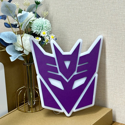 "Transformers Decepticons" Neon Like Sign, Transformers Room Decor, Transformers LED Sign