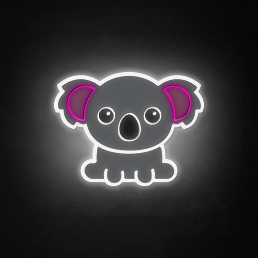 "Koala Bear" Neon Like Sign, Kids Room Sign Decor, Koala LED Sign