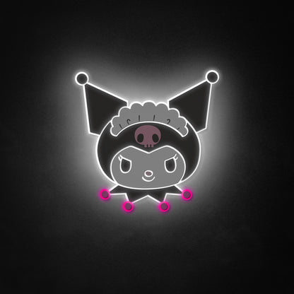 "Kuromi" Neon Schild, Kuromi LED Schild, Anime Zimmerdekor, Geschenk für Anime-Fans