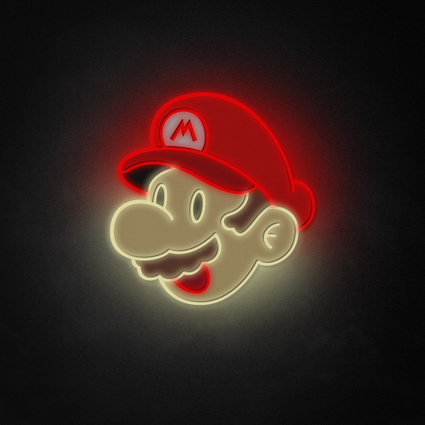 "Mario" Neon Like Sign, Mario LED Sign, Mario Game Room Decor, Mario LED Sign