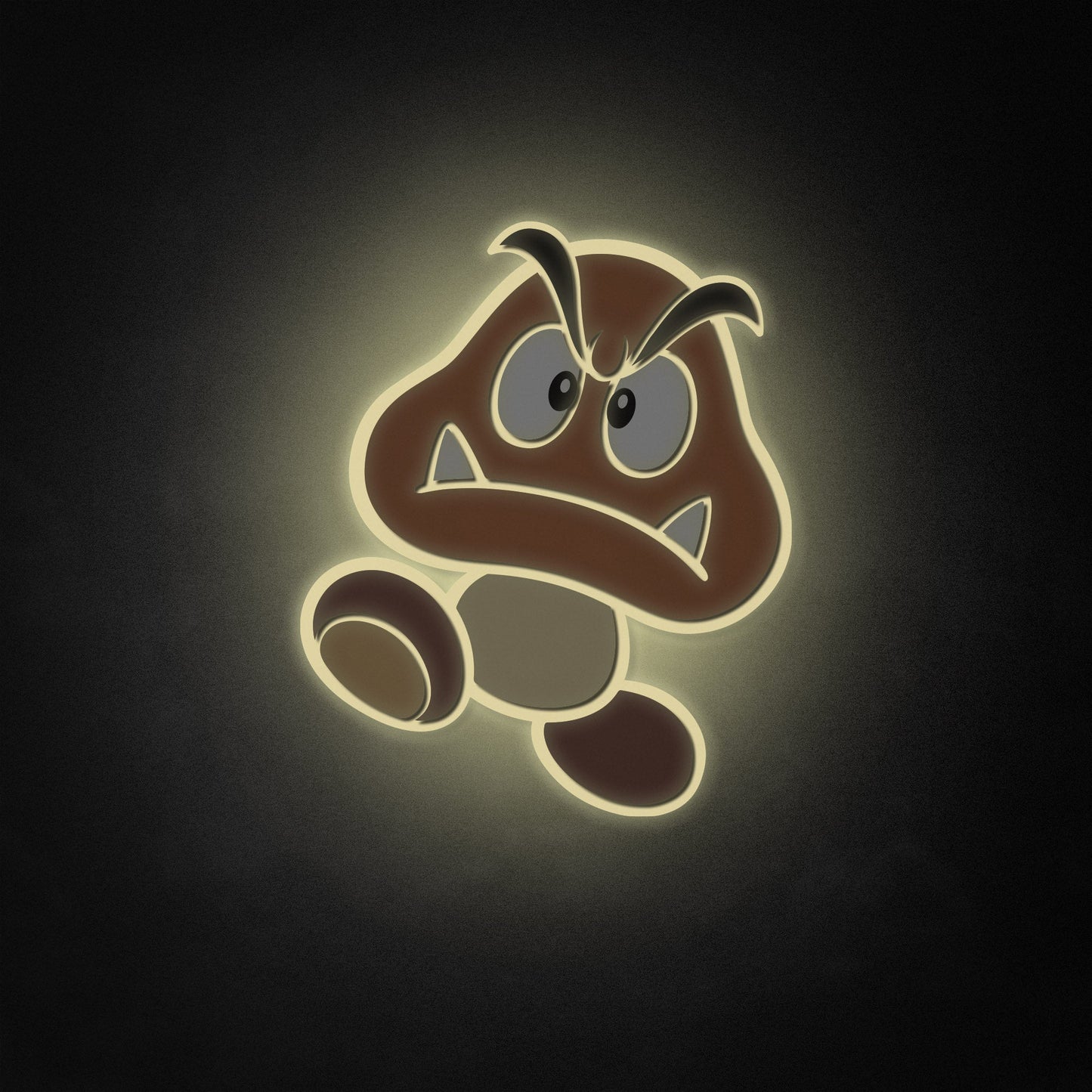 Enseigne LED "Mario Goomba", décoration de salle de jeux Mario, cadeau pour enfants, joueur