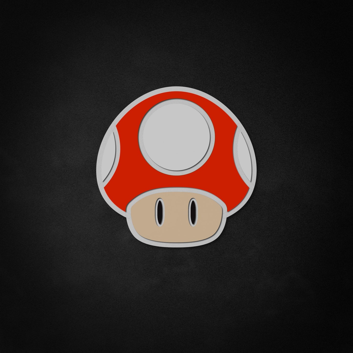 "Mario Super Mushroom" Neon-Like Schild, Mario LED Schild, Mario Game Room Dekor, Geschenk für Gamer