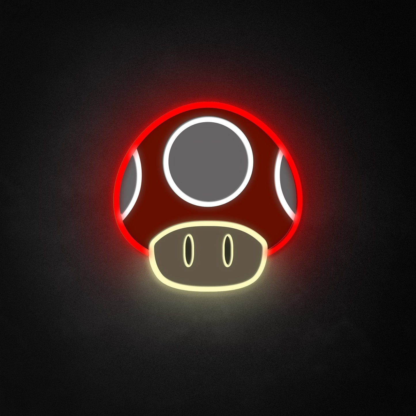 "Mario Super Mushroom" Neon-Like Schild, Mario LED Schild, Mario Game Room Dekor, Geschenk für Gamer