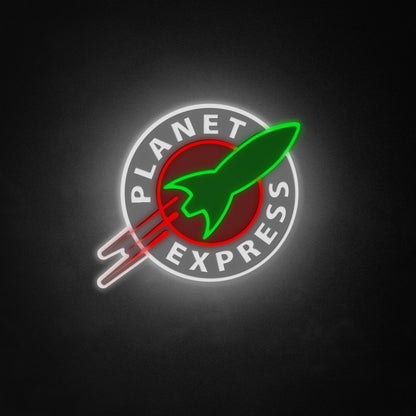 "Futurama Planet Express" Neon Like Sign, Futurama LED Sign, Futurama Wall Art