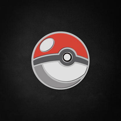 "Pokémon Poke Ball" Neon-Like Schild, Pokeball LED Schild, Geschenk für Kinder, Gamer