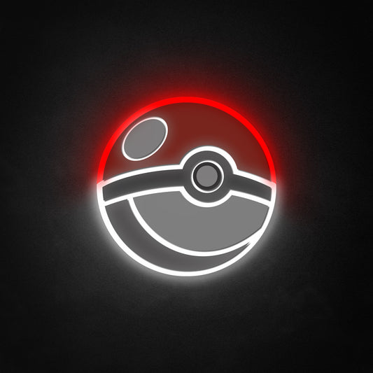 "Pokémon Poke Ball" Neon-Like Schild, Pokeball LED Schild, Geschenk für Kinder, Gamer