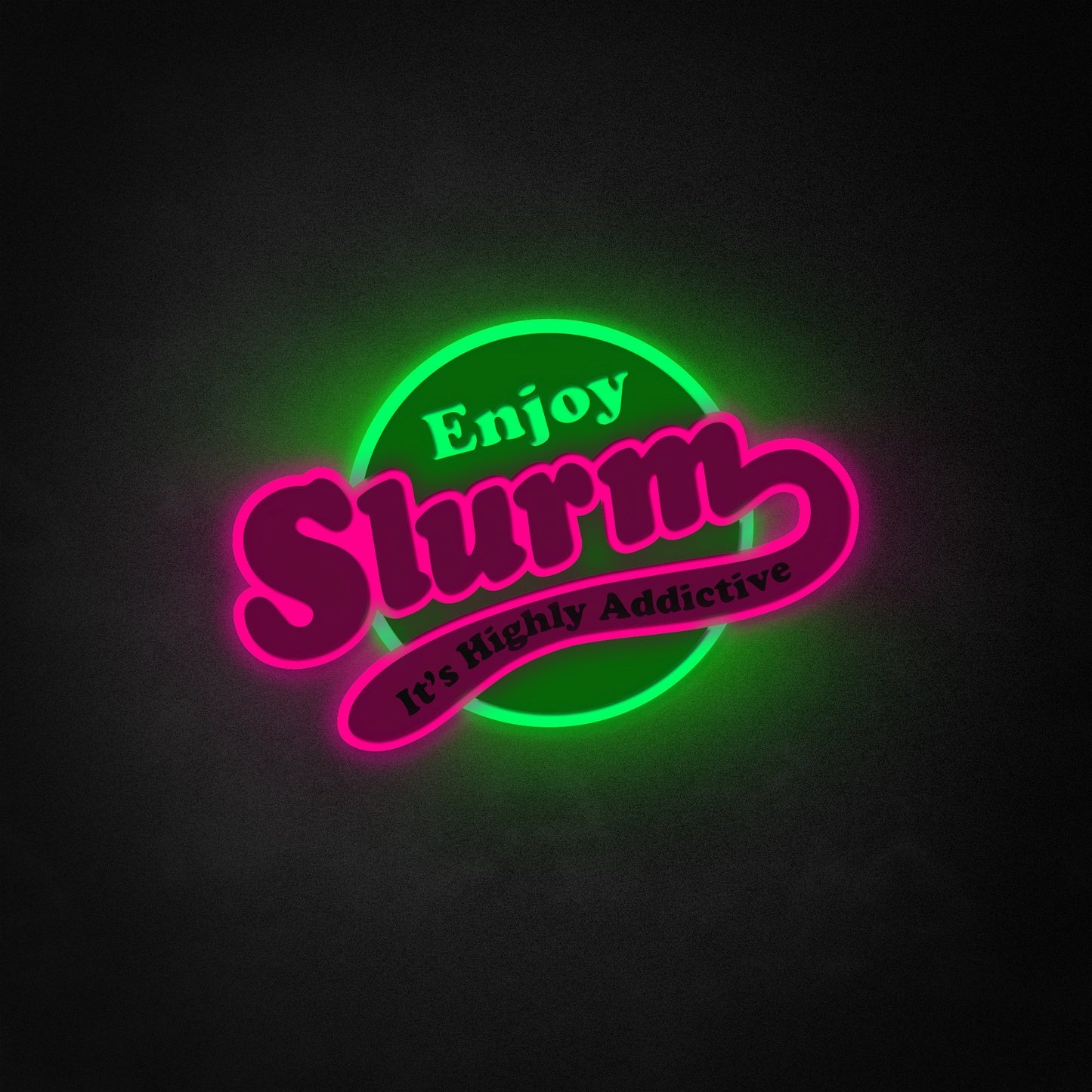 "Futurama Slurm Soda" Neon Like Sign, Futurama Room Decor, Futurama LED Sign