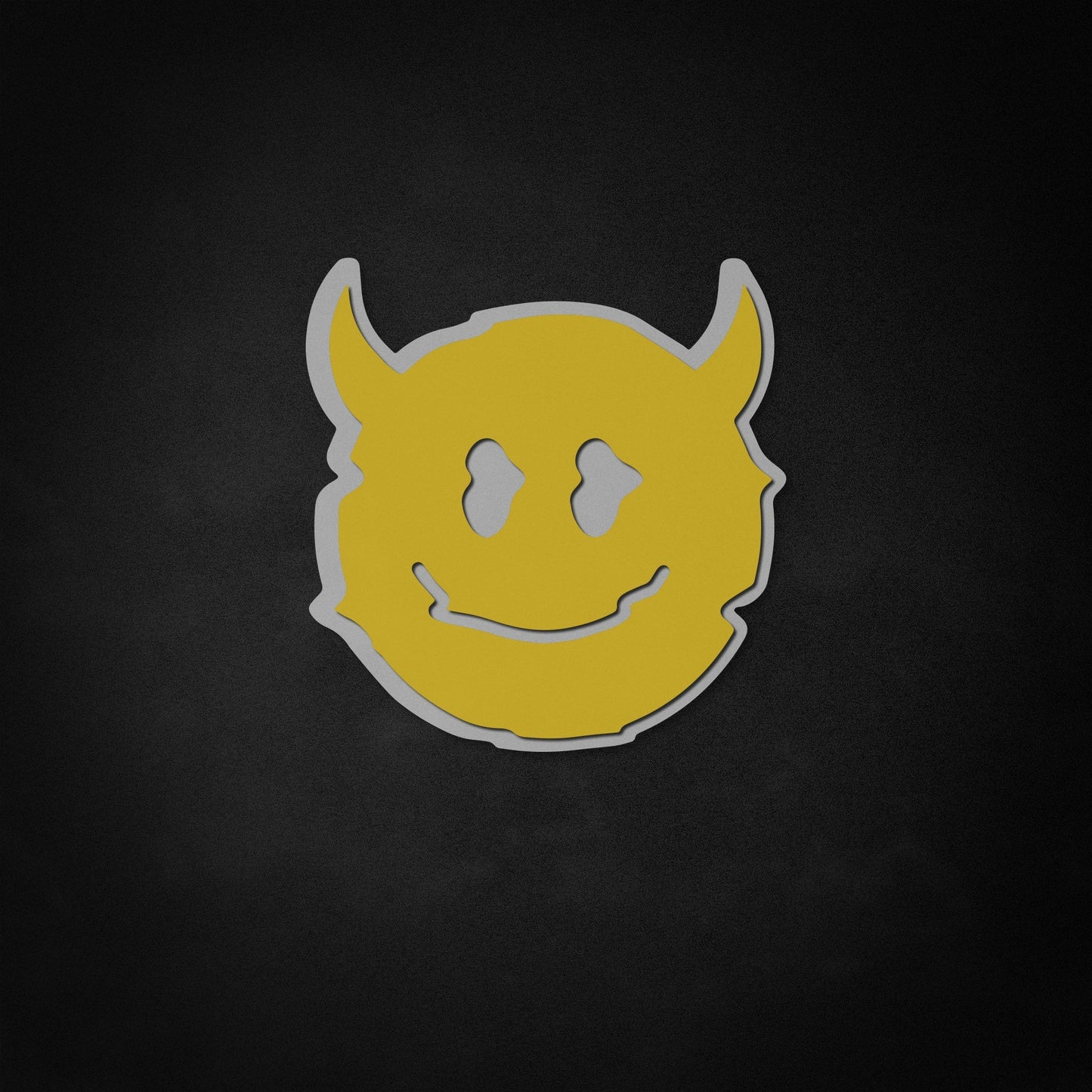 "Devil Smile" Neon Like Sign, Devil Wall Sign, Devil LED Sign