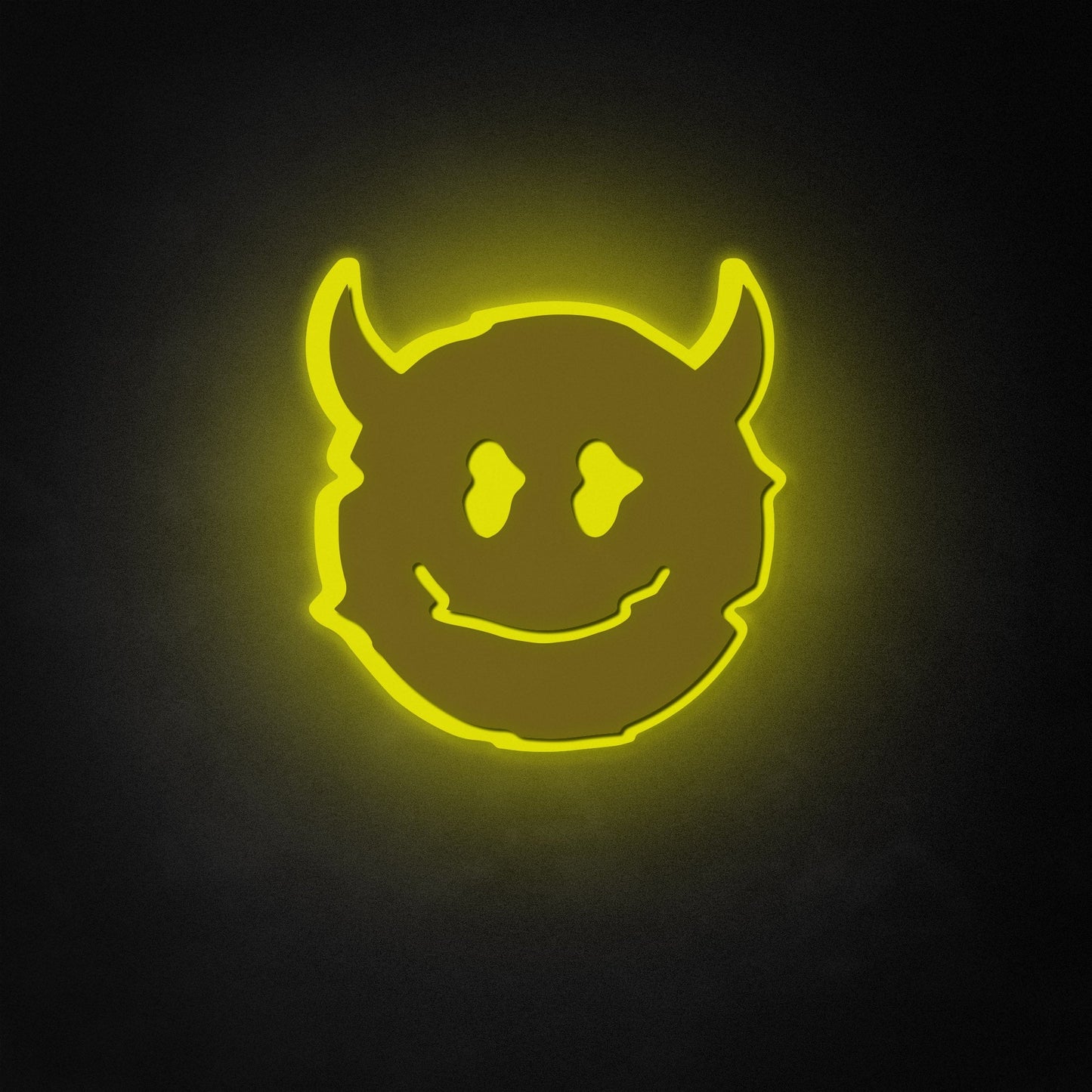 "Devil Smile" Neon Like Sign, Devil Wall Sign, Devil LED Sign