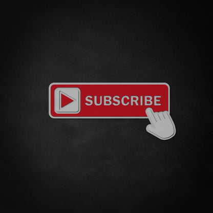 "Subscribe" Neon-Like Schild, Subscribe-LED-Schild, Subscribe-Wandschild