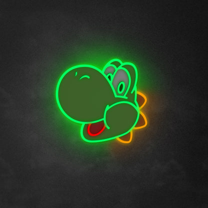 Enseigne LED "Mario Yoshi", Enseigne LED Mario, art mural Mario, cadeau pour enfants, joueur