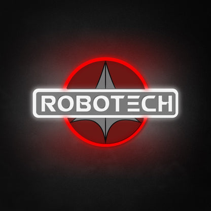 "ROBOTECH" Neon-Like Schild, ROBOTECH LED Schild, ROBOTECH Wandkunst