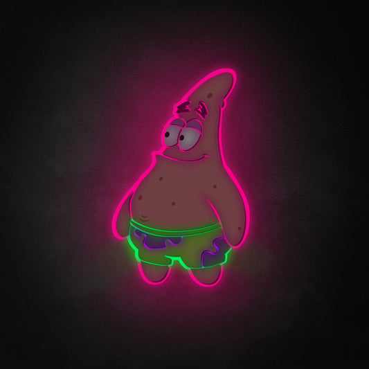 "SpongeBob Patrick Star" Neon Like Sign, SpongeBob LED Sign, Patrick Star LED Sign